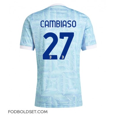Juventus Andrea Cambiaso #27 Udebanetrøje 2025-26 Kortærmet Juventus Andrea Cambiaso #27 Udebanetrøje 2025-26 Kortærmet